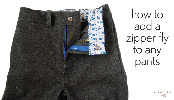 How to sew a zipper fly