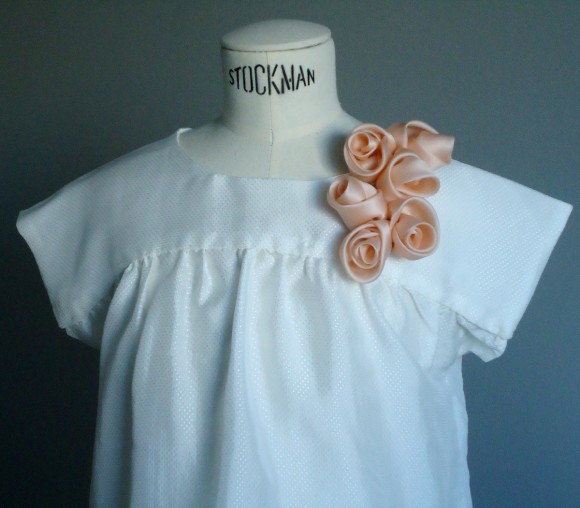 Dior roses on the Oliver + S Ice Cream Blouse