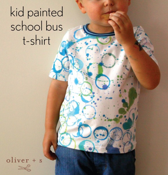 Painted Oliver + S School Bus T-shirt