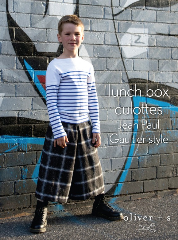 Oliver + S Lunch Box Culottes Jean Paul Gaultier style