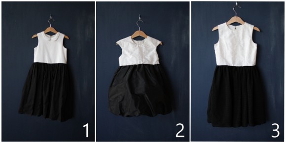 Oliver + S dresses in black and white