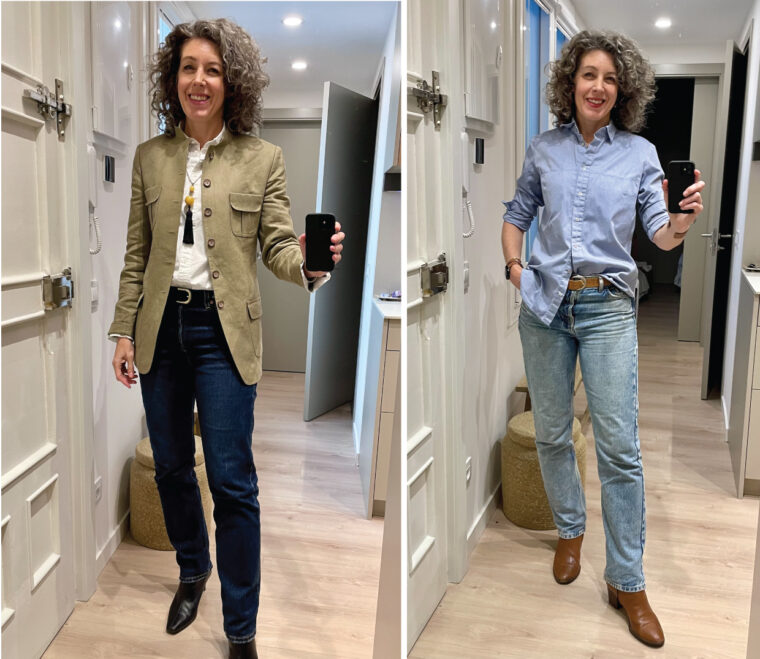 some recent outfits made with things I've made and things from my closet