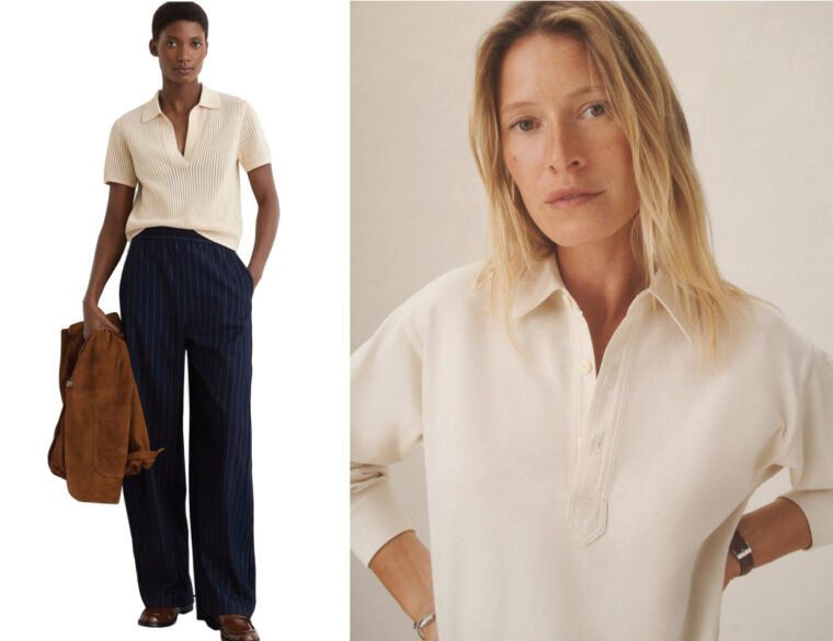 inspiration for the Liesl + Co Cyprus Woven Polo sewing pattern