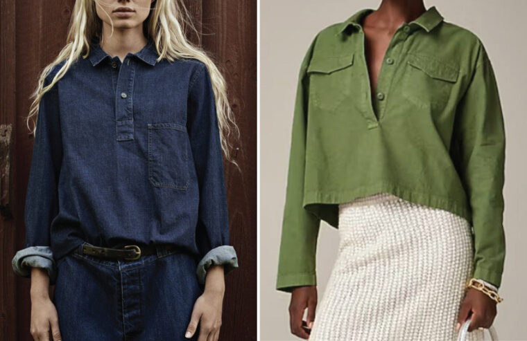 inspiration for the Liesl + Co Cyprus Woven Polo sewing pattern