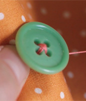 How to sew a button with Liesl Gibson