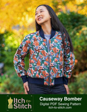 digital causeway bomber jacket sewing pattern