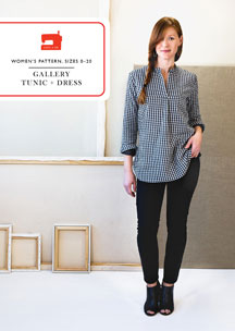 digital gallery tunic + dress sewing pattern