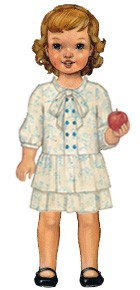 digital apple-picking dress sewing pattern