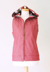digital dropje hooded vest sewing pattern