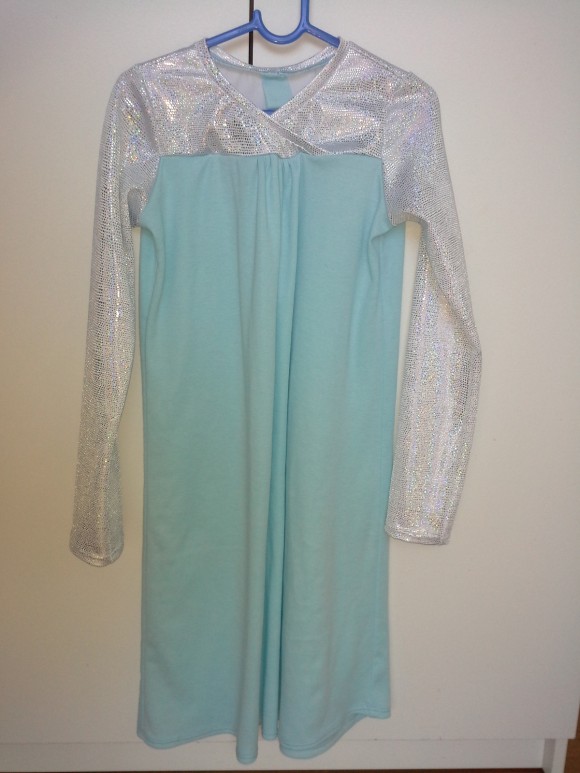 Elsa Dress made from Oliver + S Hopstotch Dress
