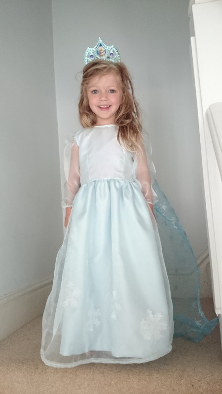 Elsa Dress made from Oliver + S Fairy Tale Dress