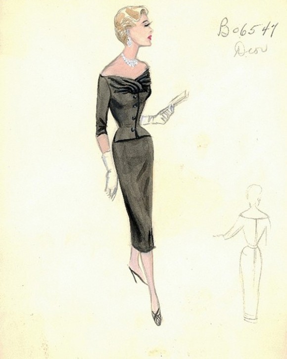 dior-sheath-dress-sketch