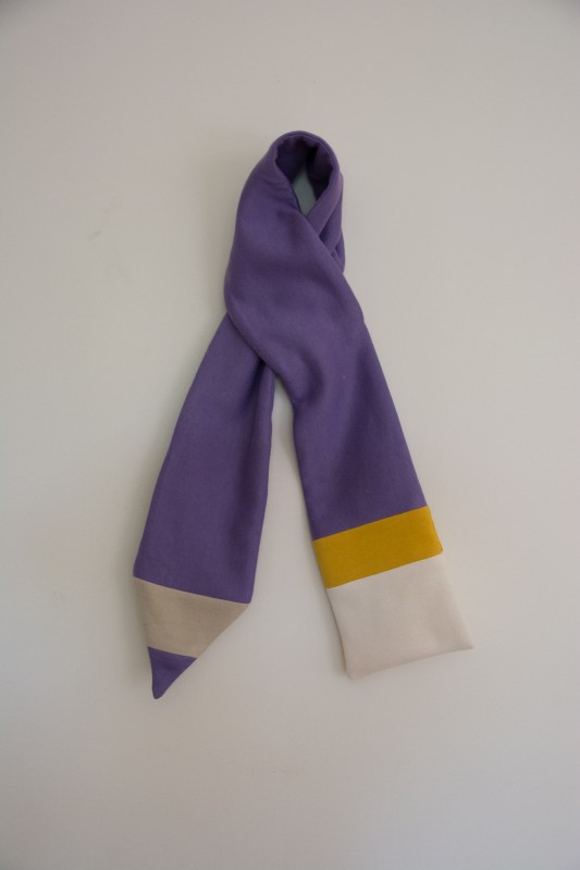Pencil Scarf customized from the Oliver + S no-tie scarf