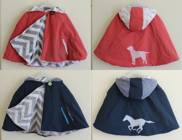 Customized Oliver + S Red Riding Hood capes