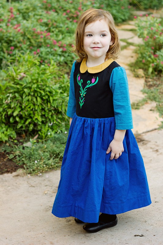 Customized Oliver + S Fairy Tale Dress Anna costume