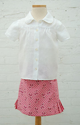 Music Class Blouse and Skirt