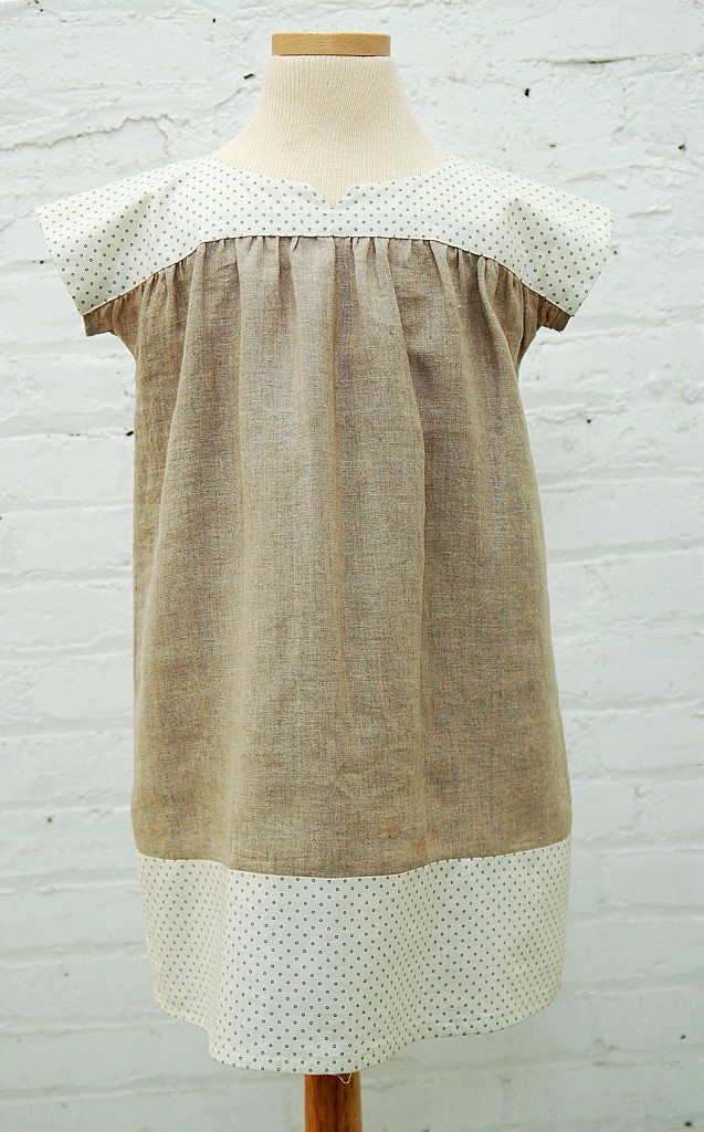 View A in linen and cotton