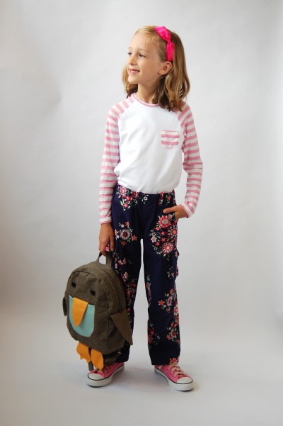 Field Trip Cargo Pants and Raglan T-Shirt for the girls