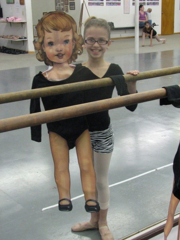 Flat S at ballet, four