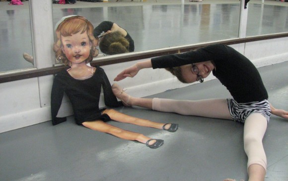 Flat S at ballet, two