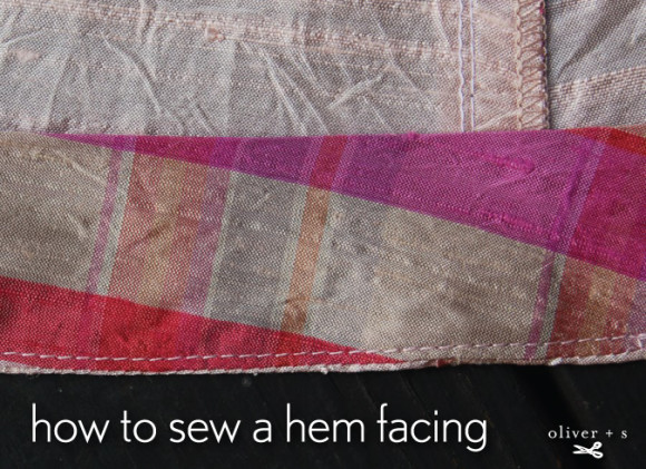 How to sew a hem facing