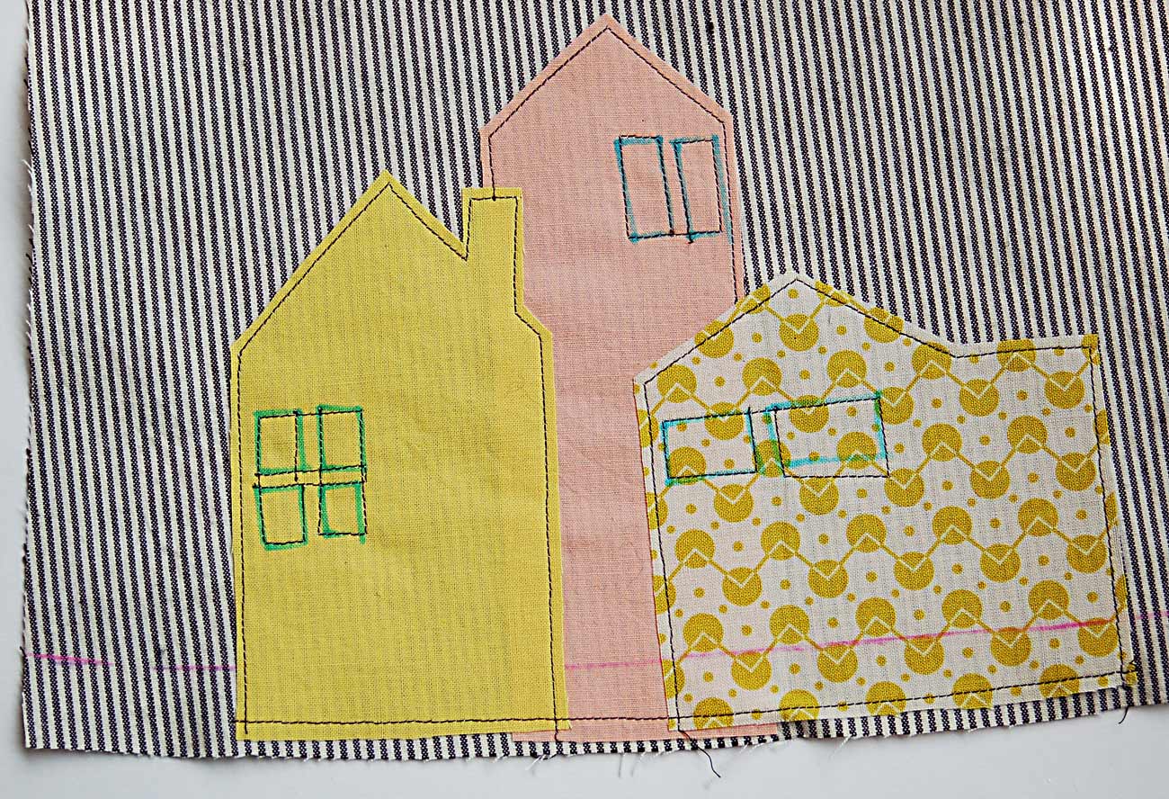Customizing With Oliver + S RawEdge House Applique Blog Oliver + S