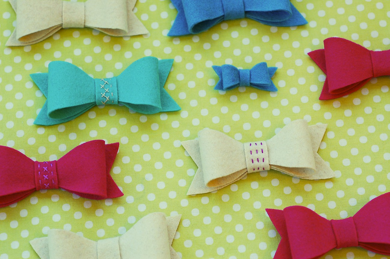 Felt Bows A Free Pattern and Tutorial Blog Oliver + S