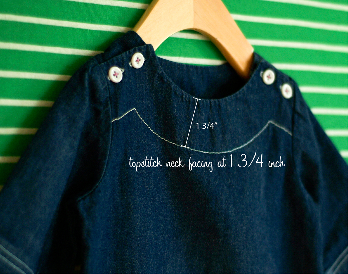 Customizing With Oliver + S: Topstitched Denim Sailboat Dress | Blog ...