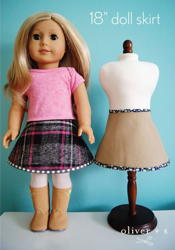18" doll skirt
