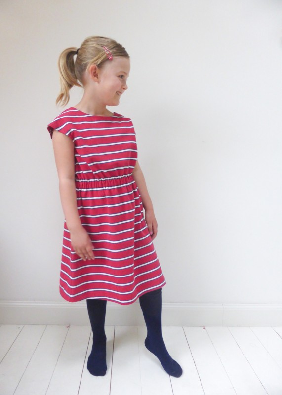 Oliver + S Roller Skate Dress in knit