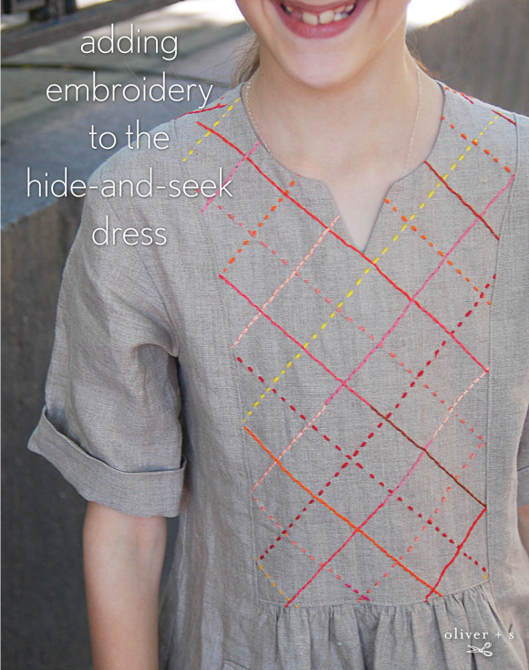 Oliver + S Hide-and-Seek Dress with embroidered yoke