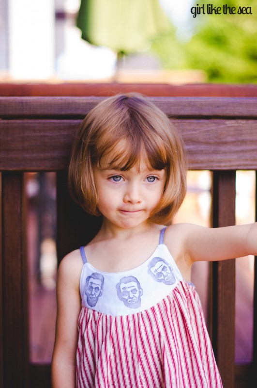 abe lincoln stamped swingset dress