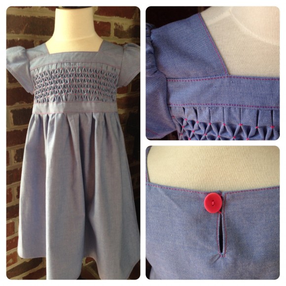 Oliver + S Garden Party Dress with honeycomb smocking