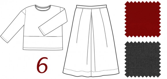 Oliver + S Lunch Box Tee + Culottes