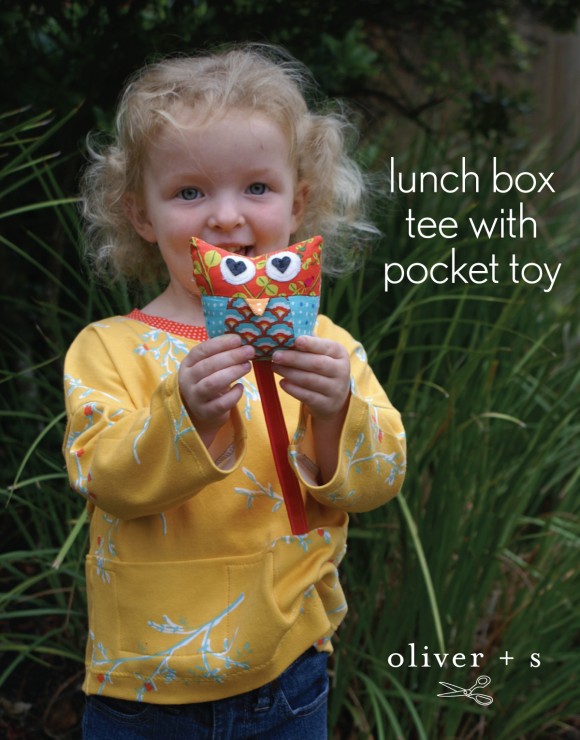 Adding a pocket toy to the Oliver + S Lunch Box Tee