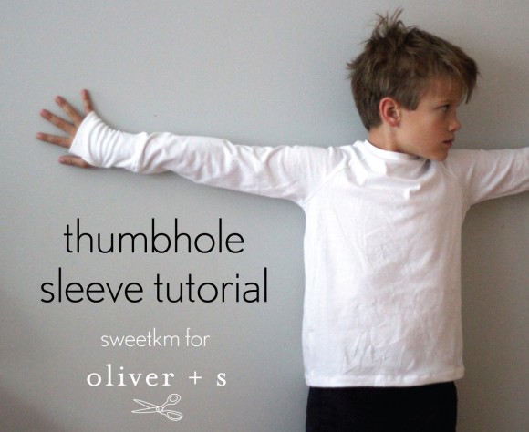 Adding thumbhole sleeves to the Oliver + S Field Trip Raglan T-shirt