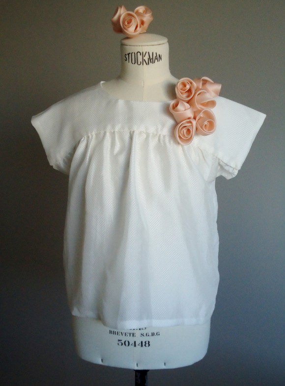 Dior roses on the Oliver + S Ice Cream Blouse