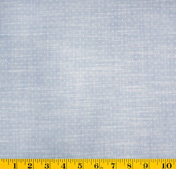 Turquoise Dot Aqua Chambray Lisette fabric