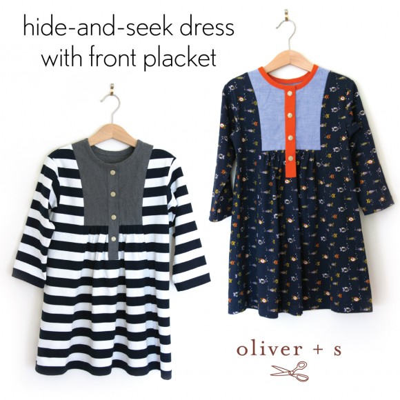 Oliver + S Hide-and-Seek dresses with front placket