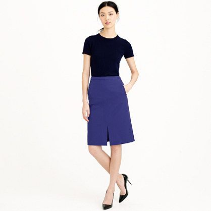 cobalt a-line skirt