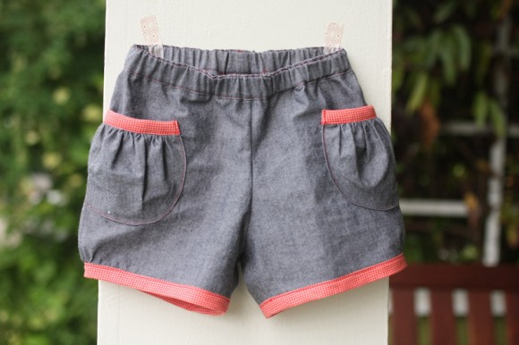 Oliver + S Puppet Show Shorts in chambray