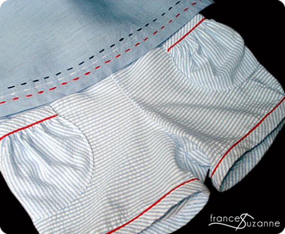 Oliver + S Puppet Show Shorts in stripes