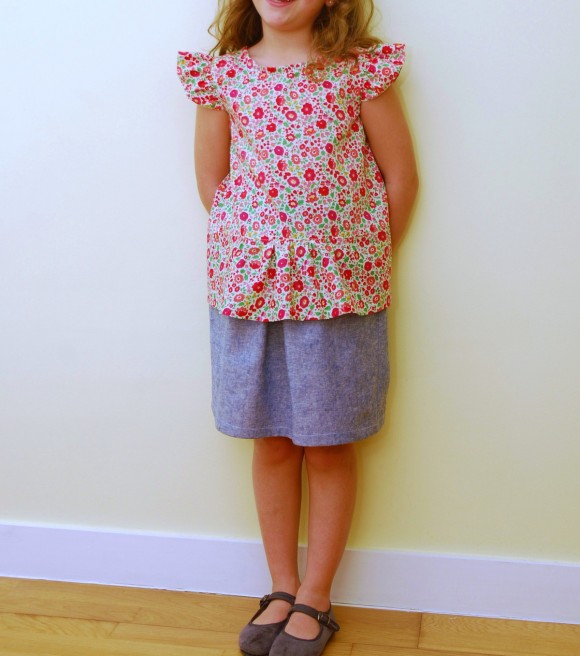 Oliver + S Butterfly Blouse + Skirt