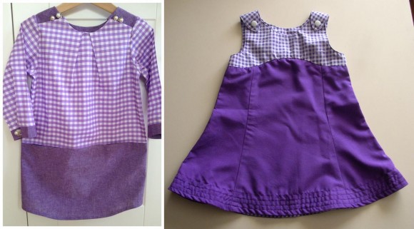 Oliver + S patterns in purple gingham