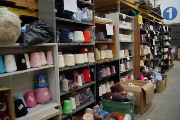 Yarns at the world's largest textile garage sale