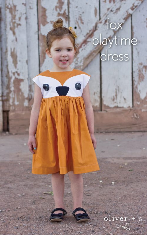 Oliver + S Playtime Dress with a fox face