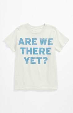 Are we there yet? t-shirt