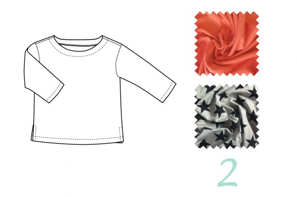 Liesl + Co. Maritime Knit Top fabric swatches picked by Lauren Guthrie