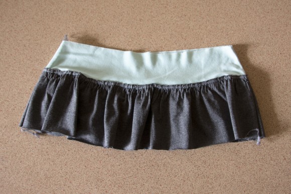 Ruffled skirt dress tutorial