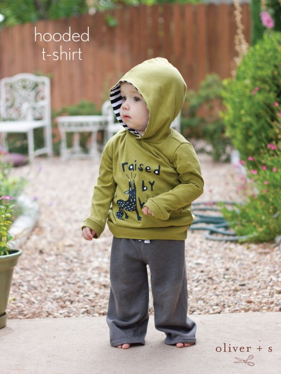 Oliver + S School Bus T-shirt with added hood